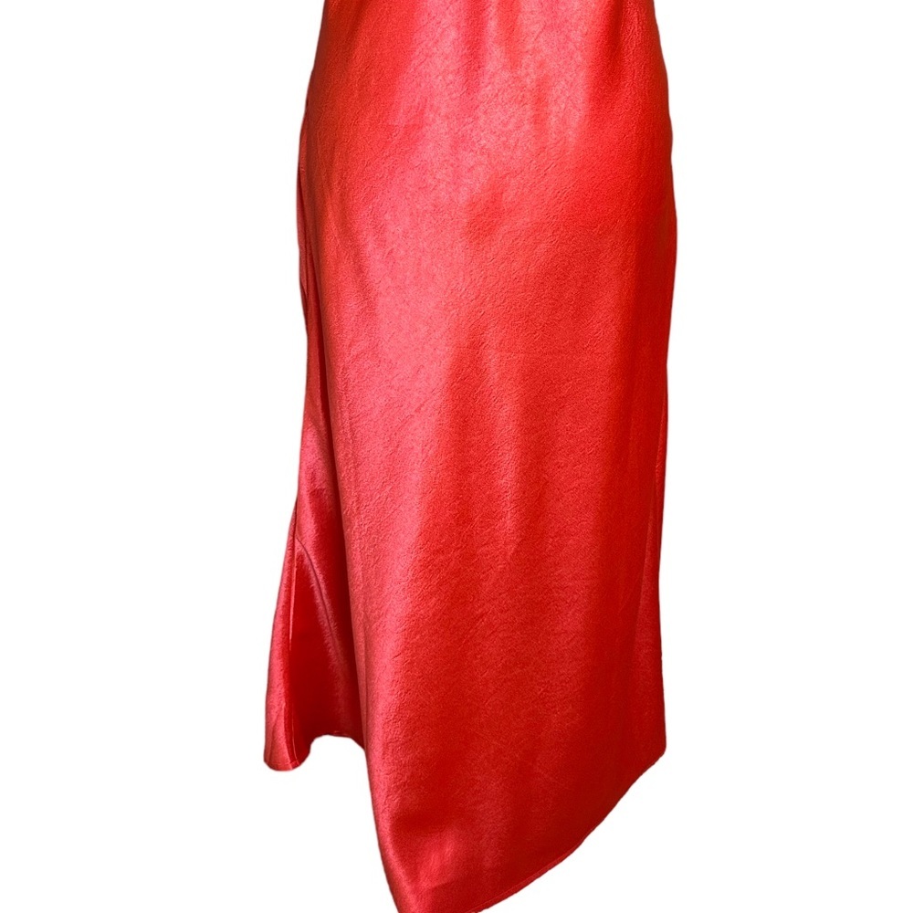 Double Zero Orange Spaghetti Strap Slit Dress Siz… - image 4